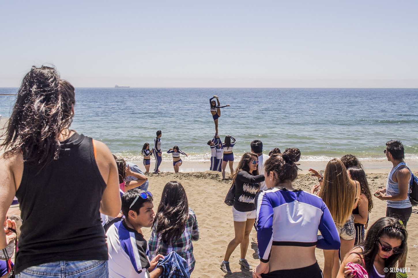 Grupo ensaya para concurso nacional de Cheerleaders 2014 en Viña del Mar